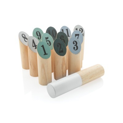 Juego bolos de madera